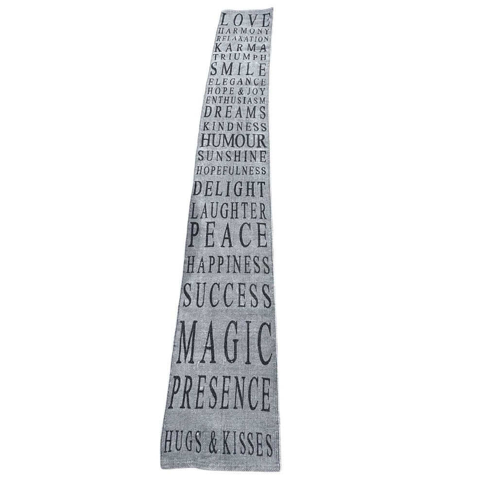Urban Barn 12x96 table runner grey